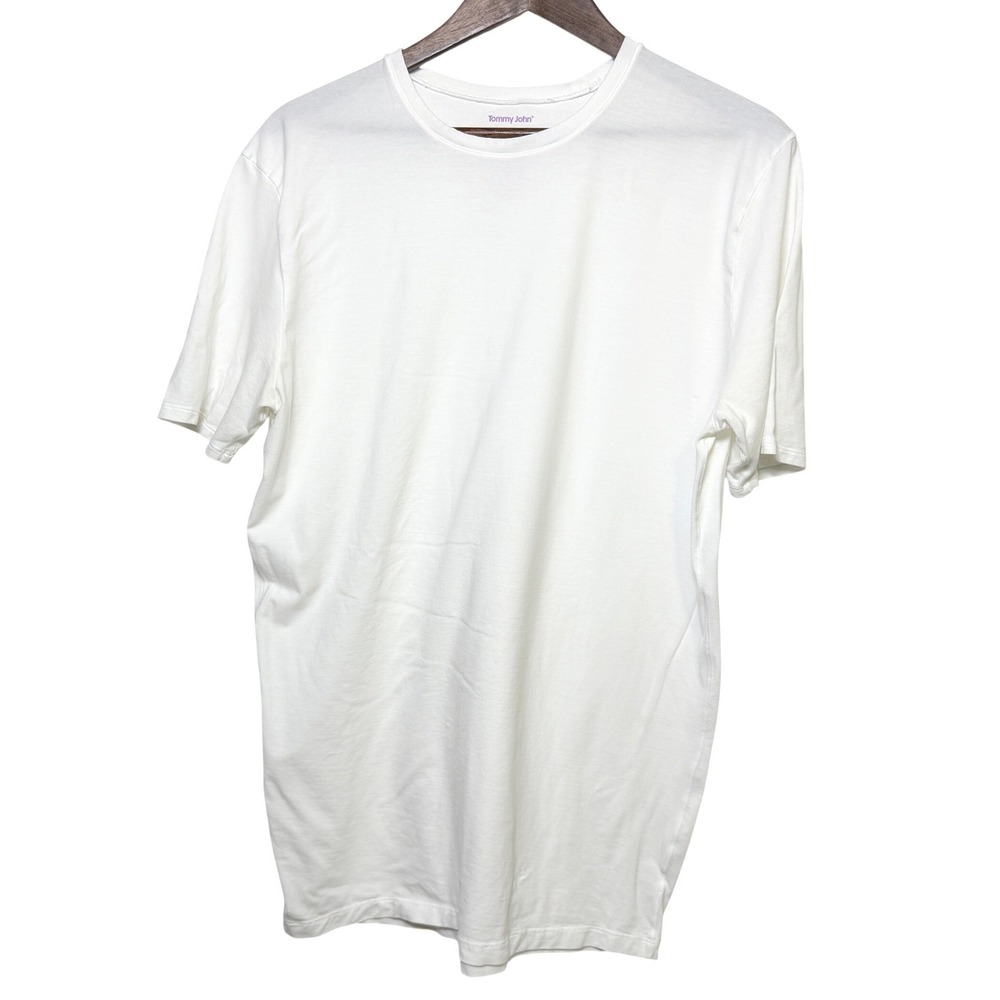 Tommy John Cool Cotton Crew Neck White Pima Cotton XL Mens Tee